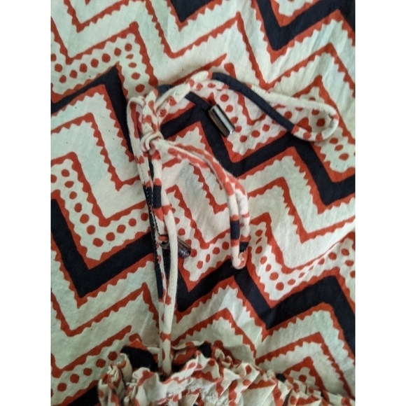 Anthro Stella Forest Chevron Tie Strap OffShoulder - Picture 8 of 9